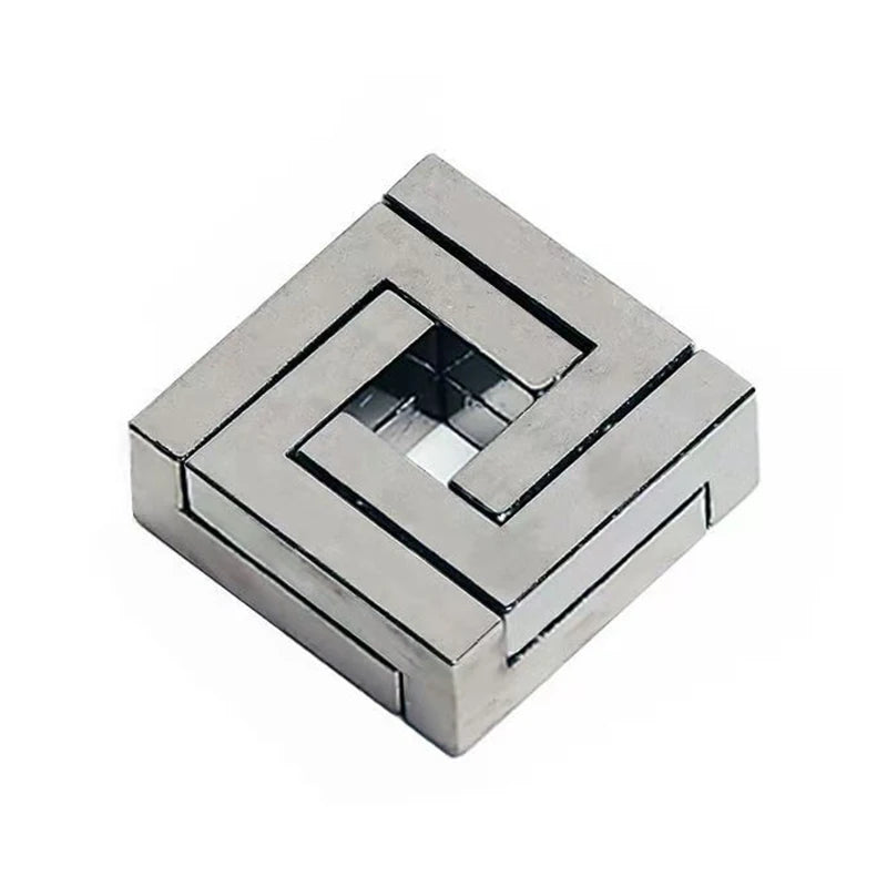 Difficult Disentanglement Brain Teaser Metal Puzzles For Adults and Kids Smart Logic IQ Test Mind Challenge Educational Toys