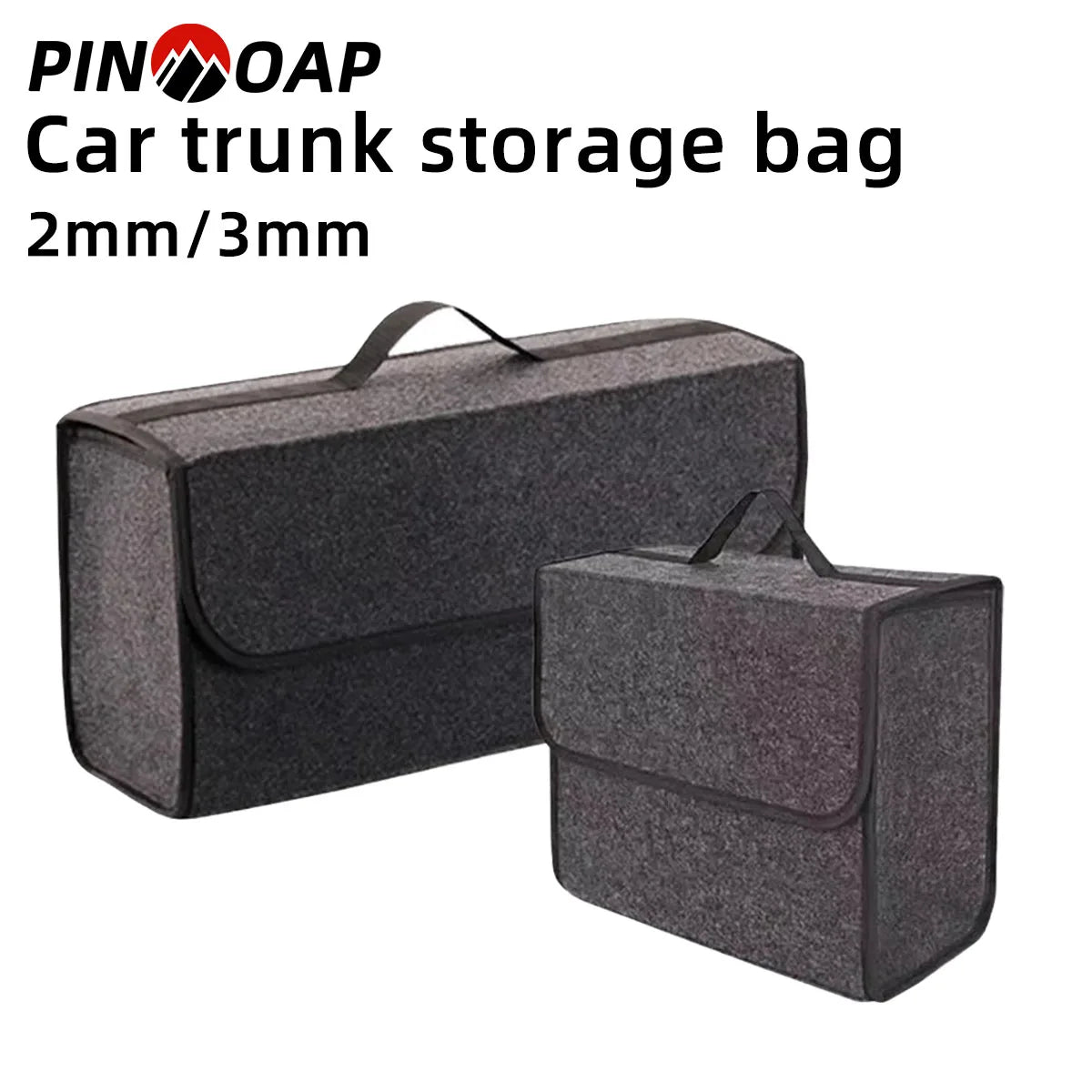 PINMOAP Car Trunk Storage Bag Foldable And Thickened Felt Box Car Storage Box Universal High-Quality And Durable Felt Fabric
