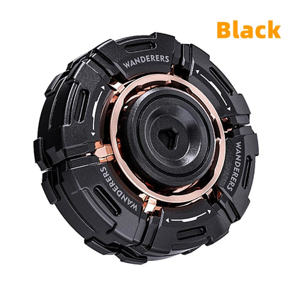Ultra-Smooth Glowing Fidget Toy Spinner Stress Relief Focus Tool for Anxious Adults Kids with Cool Armor Opening EDC Toy