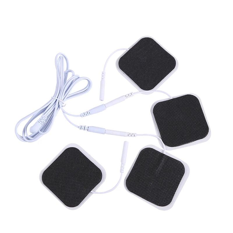 5*5cm 2mm Plug Tens Electrodes Pads Accessories Non-woven Fabric Self  Adhesive Replacement Patch for Electric Massager