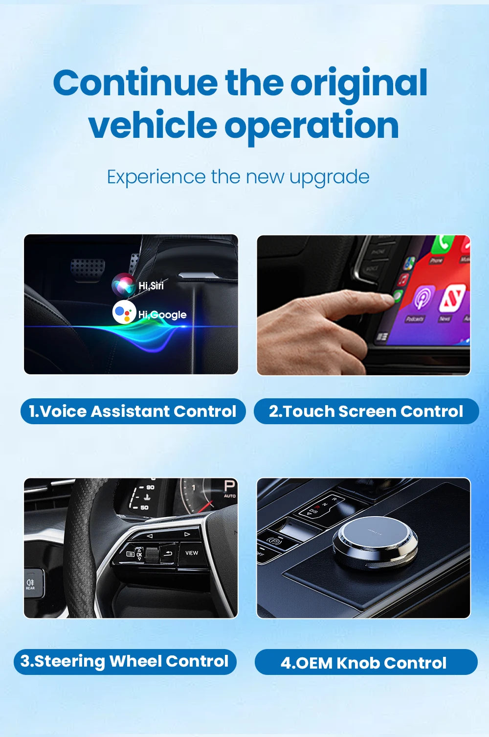 CarRocket Wireless CarPlay AI Box Plug And Play Android 15 Netflix YouTube Car Multimedia Video Box for Cars with Wired CarPlay