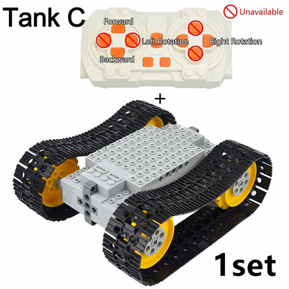 MOC Expert Technical Car Power Function Motor Parts  Buiding Block With RC Motor Vehicle Brick Toys For Children Gifts Leduo