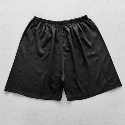 100% Mulberry Silk Men Boxer Underwear Couple Rubber Band Thin Short Home Pants Promotion Woman Can Wear