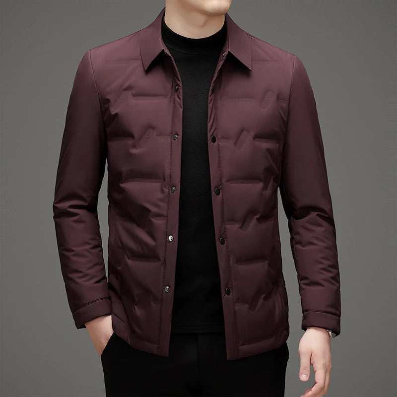 2024 new arrival winter jacket 90% white duck down jackets men,mens fashion thicken warm parkas high quality coat male