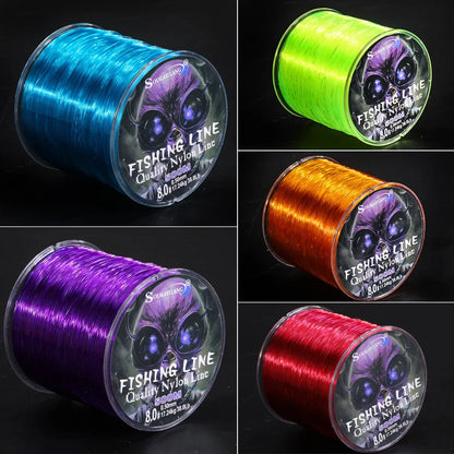 Sougayilang Nylon Fishing Line Strong Tensile and Wear-resistant Fishing Line 500m Capacity Freshwater Saltwater Fishing Line