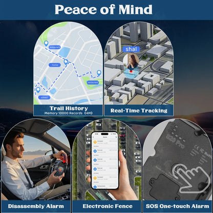 4G GPS Tracker for Vehicles Magnetic Car GPS Locator Real-time Tracking Anti-theft with Subscription-based Tracking Platform