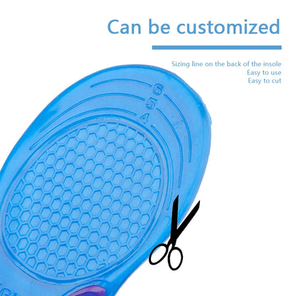 Gel Insole Silicone Orthopedic Insoles for Man Women Anti-Shock Shoe Inserts Arch Support Flat Foot Cushion Insoles for Feet