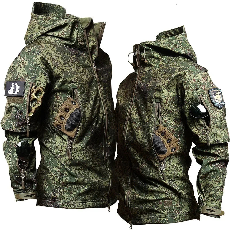 Tactical Uniform Sets Men Combat Fleece Suit Outdoor Camo Multicam Hunting Shirt+Cargo Pants Airsoft Kits Training Workwear Suit