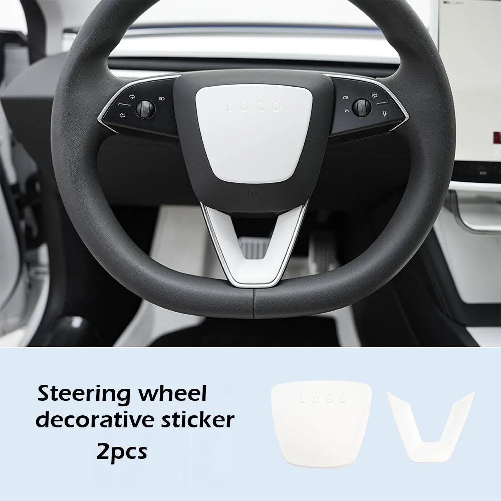 Matte White Steering Wheel Covers for Tesla Model Y Juniper Model 3 Highland Steering Wheel Cover Protector Car Accessories 2026