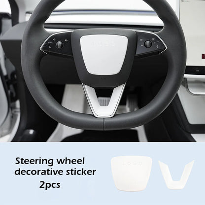 Matte White Steering Wheel Covers for Tesla Model Y Juniper Model 3 Highland Steering Wheel Cover Protector Car Accessories 2026