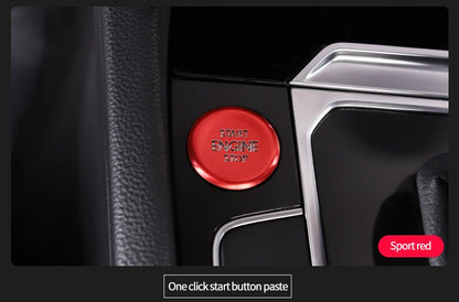 Car door unlocking button decorative sticker is suitable for Volkswagen VW new CC aluminum alloy interior button accessories