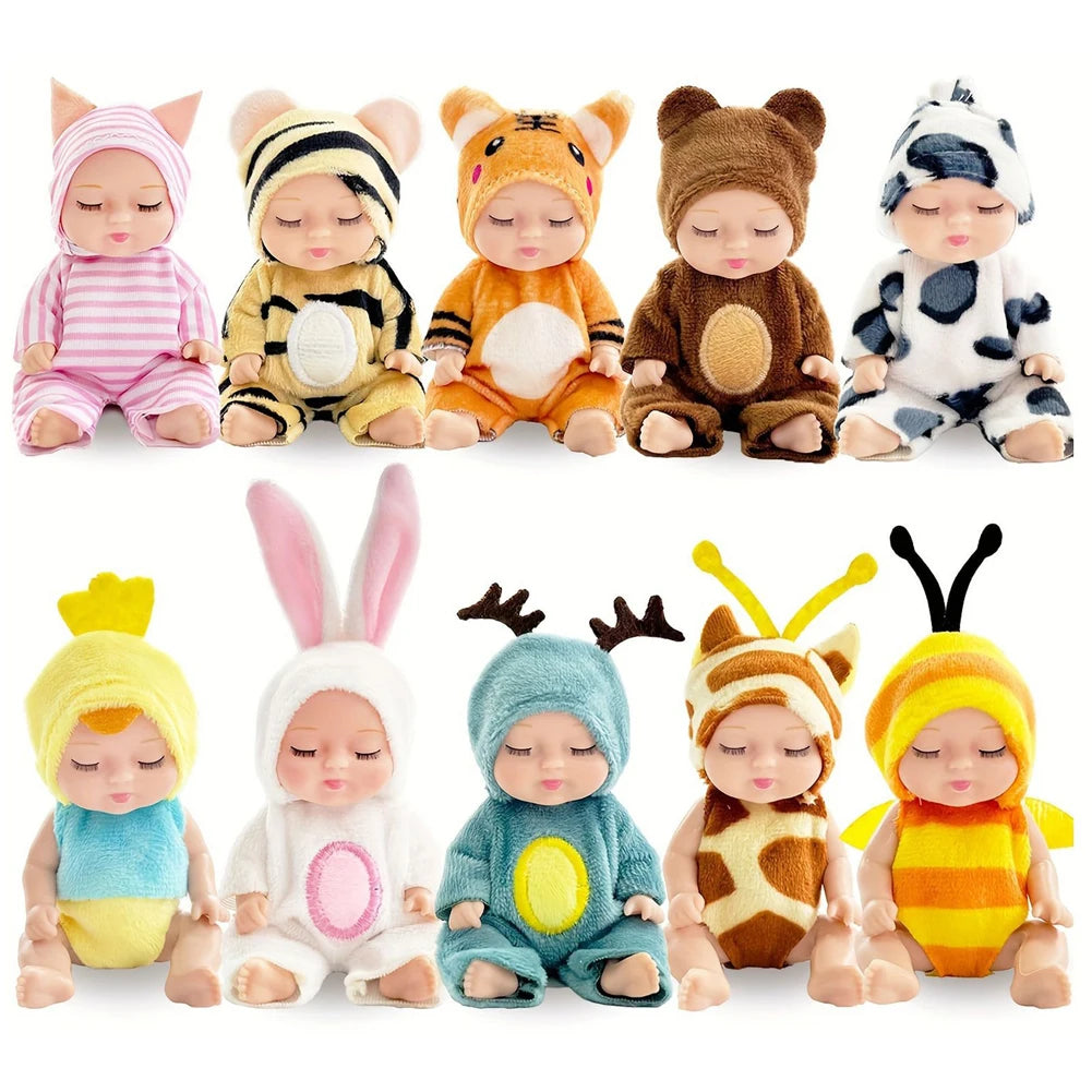 12Pcs Christmas Reborn  Doll Kit Toy Simulation Princess Dolls Toy Cute Sleeping Baby with Clothes Accessories Christmas gift