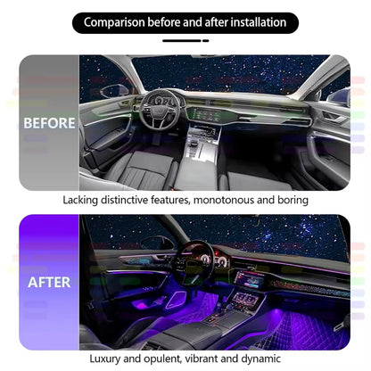 21 in 1 Car Ambient Light For VW Golf 7 2014-2021 Interior Acrylic RGB 64 Color LED Atmosphere Lamp LHD Symphony App Control Kit