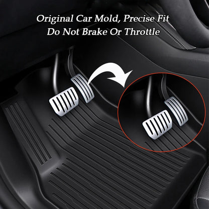 For Tesla New Model Y L Launch Premium / Performance 2026+ TPE Floor Mats Luggage Mat Wear-resistant Foot Pads ModelY Trunk Mats
