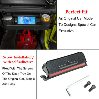 Car Co-pilot Handle Storage Box Center Console Dashboard Organizer Tray for Suzuki Jimny JB64 JB74 2019 Up Interior Accessories