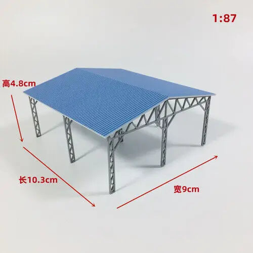 1/64/87 HO Scale Outland Model City Railway Fence Bleachers Benches Scene Model