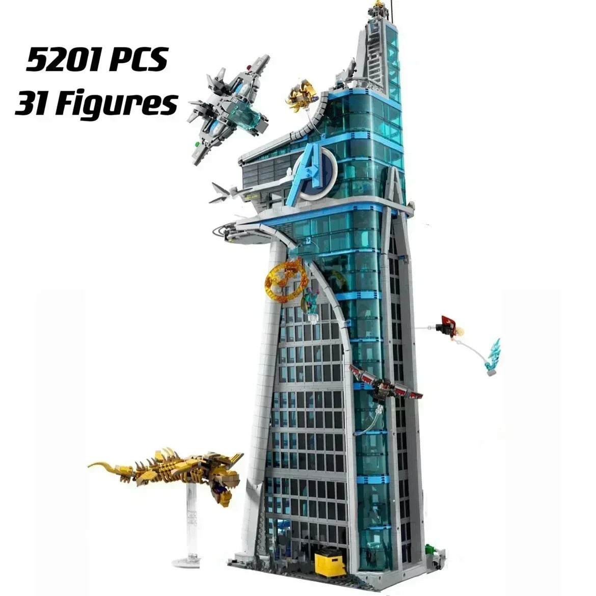 Cheapest The Bugle Building Of Daily Avengers Tower Bricks Building Blocks Dispaly Model Assemble Toy for Home Decor Adult Gifts