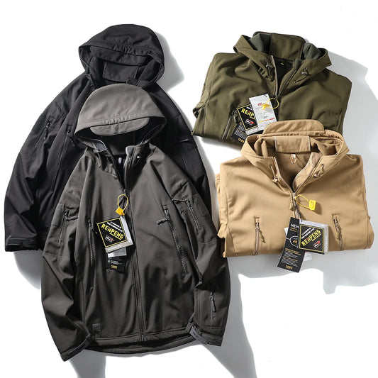 ARC New Storm Jacket Outdoor Sports Camping Mountaineering Fashion Men Plus Cashmere Windproof Waterproof Function Storm Jacket