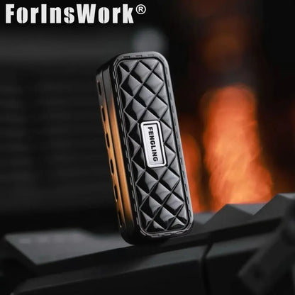 MOT Zirconium Mokume Patch FENGLING Tuning Fork Mechanical Push Slider Fidgets Slider Office Toys Fidget Slider Metal