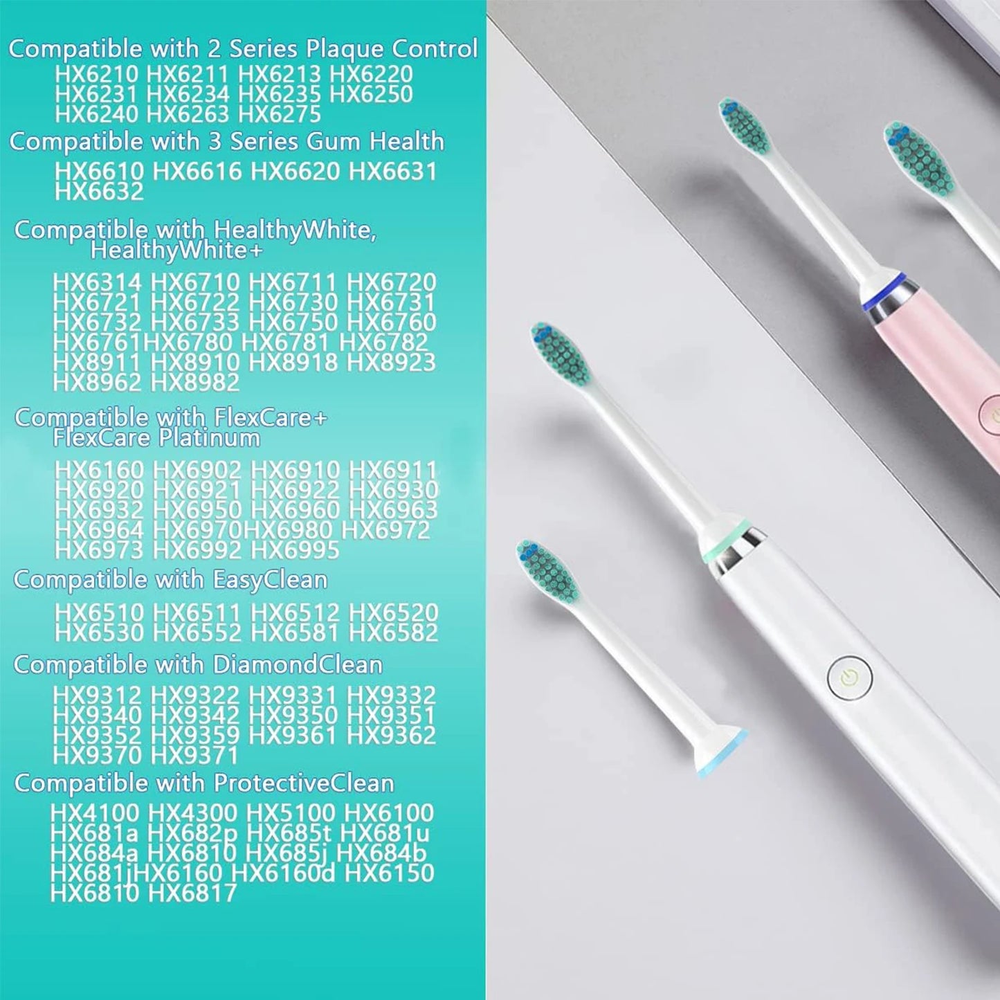 Electric Toothbrush Replacement Heads Soft Dupont Bristles Nozzles Tooth Brush Heads For Plps Soni care Oral Care