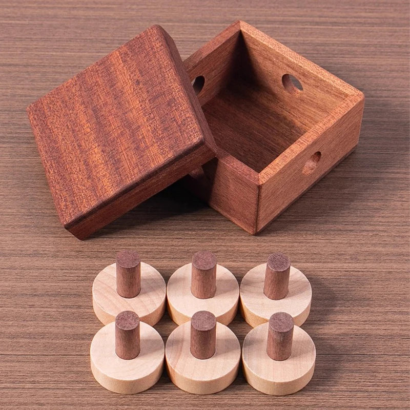 Impossible Curling Wooden Puzzles Box Very Difficult Brain Teaser Logic Games Educational Toys for Kids and Adults Novelty Gifts