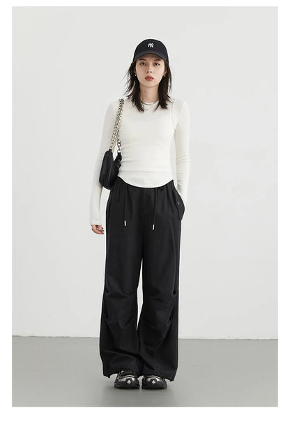 CHIC VEN Women T-Shirts Solid New Basic Heating Cashmere Round Neck Woman Tees Slim Fit Female Tops Spring Autumn 2024