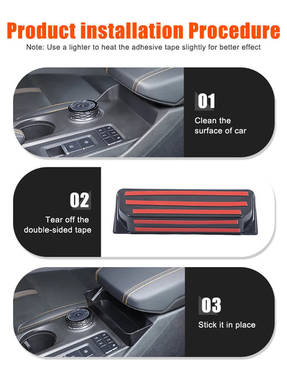 For Ford RANGER T6 T7 T8 2015-2021 Accessories Car Center Console Organizer Tray Armrest Box Front Storage Box
