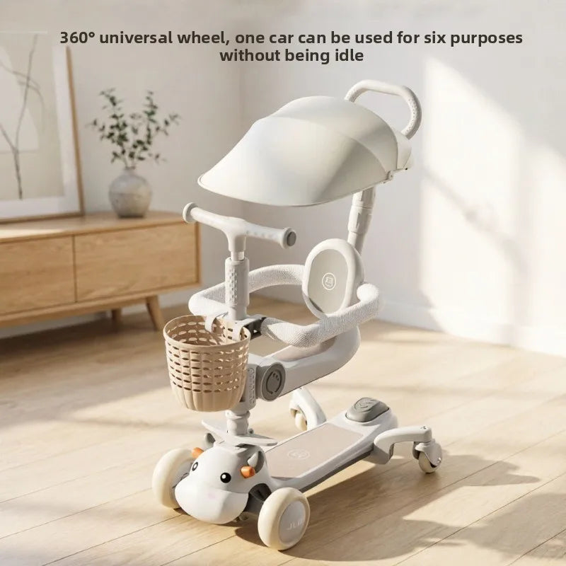 6-in-1 Toy Scooter for Boys and Girls – Children’s Scooter, Ideal for Developing Children’s Balance