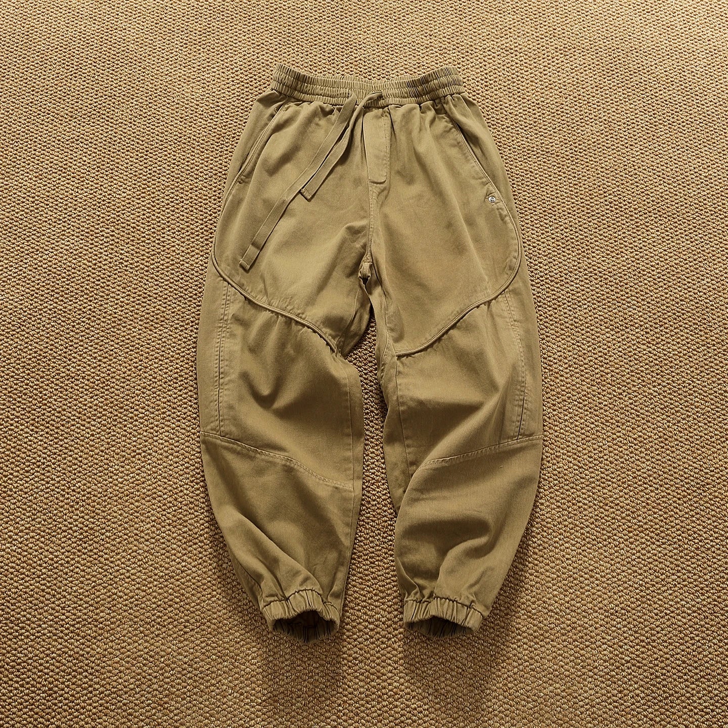 Heavy thick slim workwear casual pants for men in autumn and winter