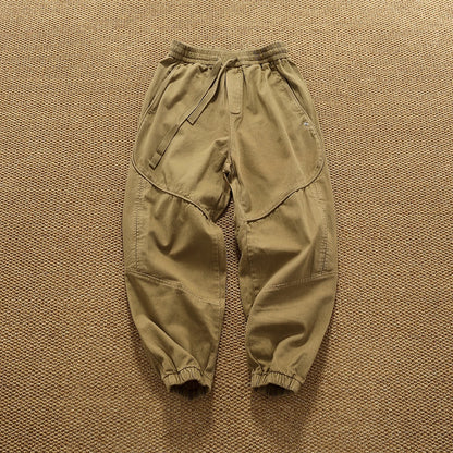 Heavy thick slim workwear casual pants for men in autumn and winter