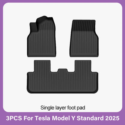 TPE Car Floor Mats for New Tesla Model Y Standard 2025+ Waterproof Cargo Liner Non-Slip Trunk Mats Foot Pads Luggage Mat ModelY
