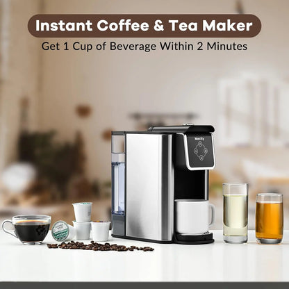 Coffee Maker 3 in 1 Single Serve Coffee Machine, Compatible with K cup Capsules, Instant Coffee Pot, Tea maker, 6,8,10 Oz Cup