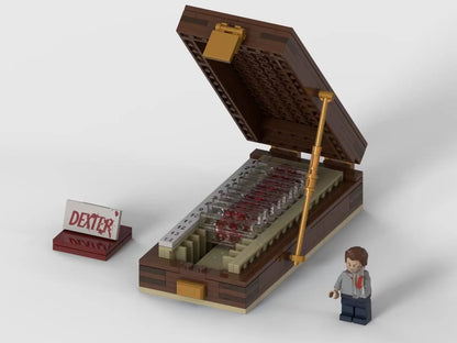 MOC 194pcs  Dexter Morgan's Trophies Box nan Perfect Birthday Party Favorite DIY Building Blocks for Kids Christmas Gift Toys