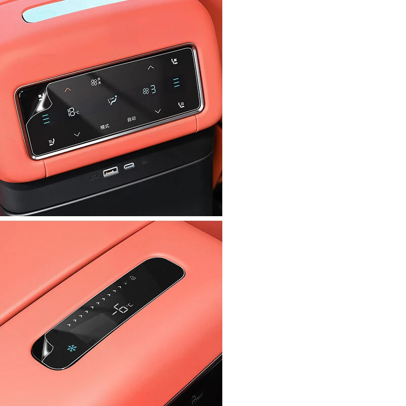 For BYD Sealion 8 Atto 8 Tang L Car Rear Air Conditioning Film Central Control Navigation Tempered Instrument Glass Accessories