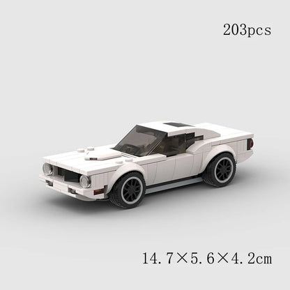 MOC Speed Sports Super Race Car Model Building Blocks Pickup Police Bricks City Racing Vehicle SUV Technical Rally Sport Toy