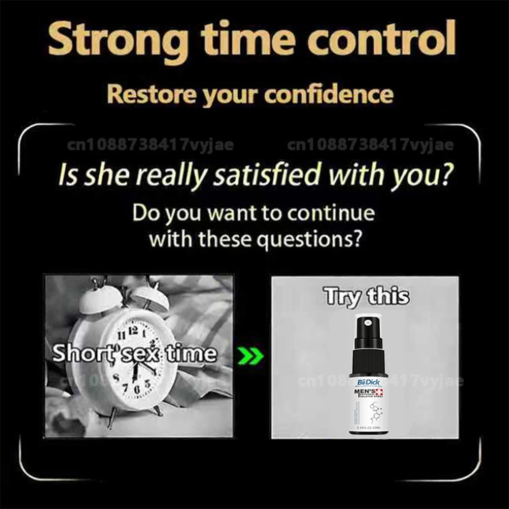 Men's Sex Spray Man Long Lasting 60 Minutes Without Ejaculation Spray for Men Premature Ejaculation Fast Erection Adult Product