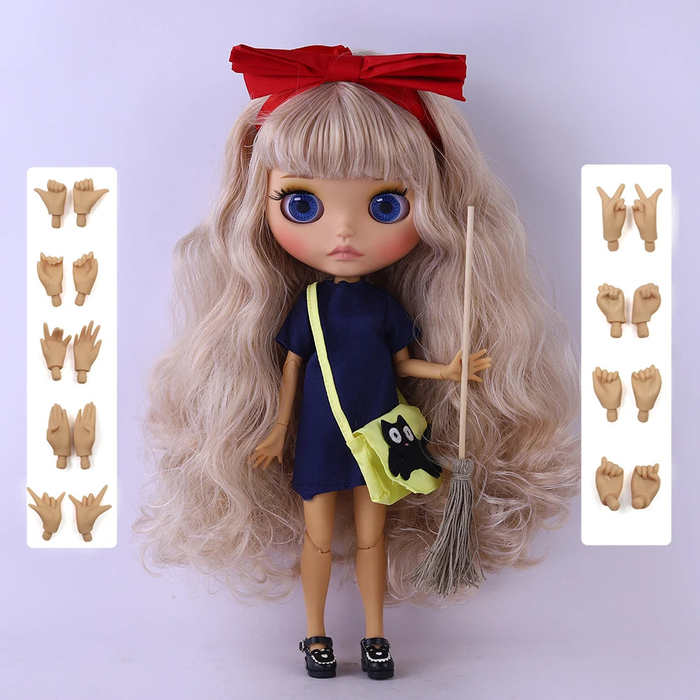 ICY DBS Blyth Doll 1/6 Joint 30cm tan Skin Matte Face Girl Set Doll BJD Toy Gift