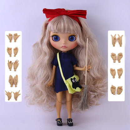 ICY DBS Blyth Doll 1/6 Joint 30cm tan Skin Matte Face Girl Set Doll BJD Toy Gift
