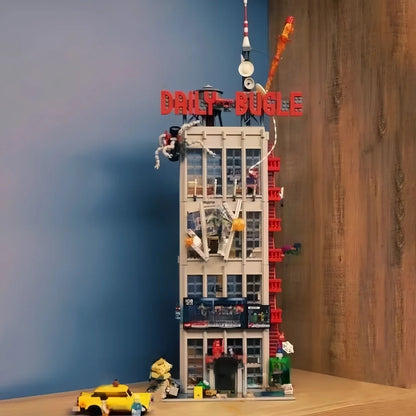 Cheapest The Bugle Building Of Daily Avengers Tower Bricks Building Blocks Dispaly Model Assemble Toy for Home Decor Adult Gifts