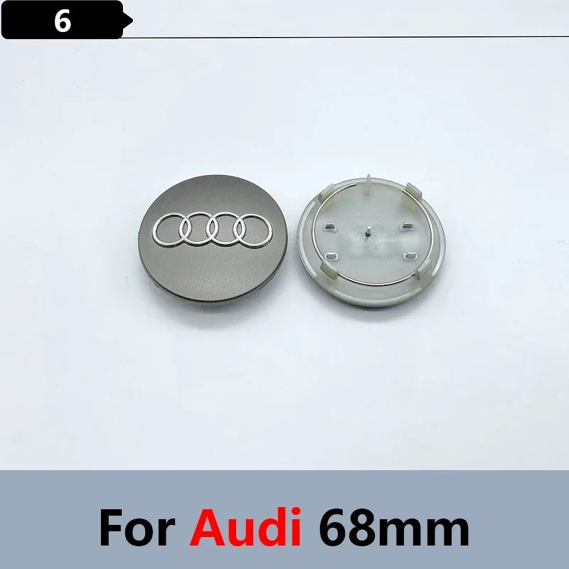 4pcs 60mm 61mm 69mm 68mm 77mm Car Styling Wheel Center Cap Hub Covers Badge 4B0601170 For Audi A3 A4 A5 A6 A7 A8  S6 Accessories