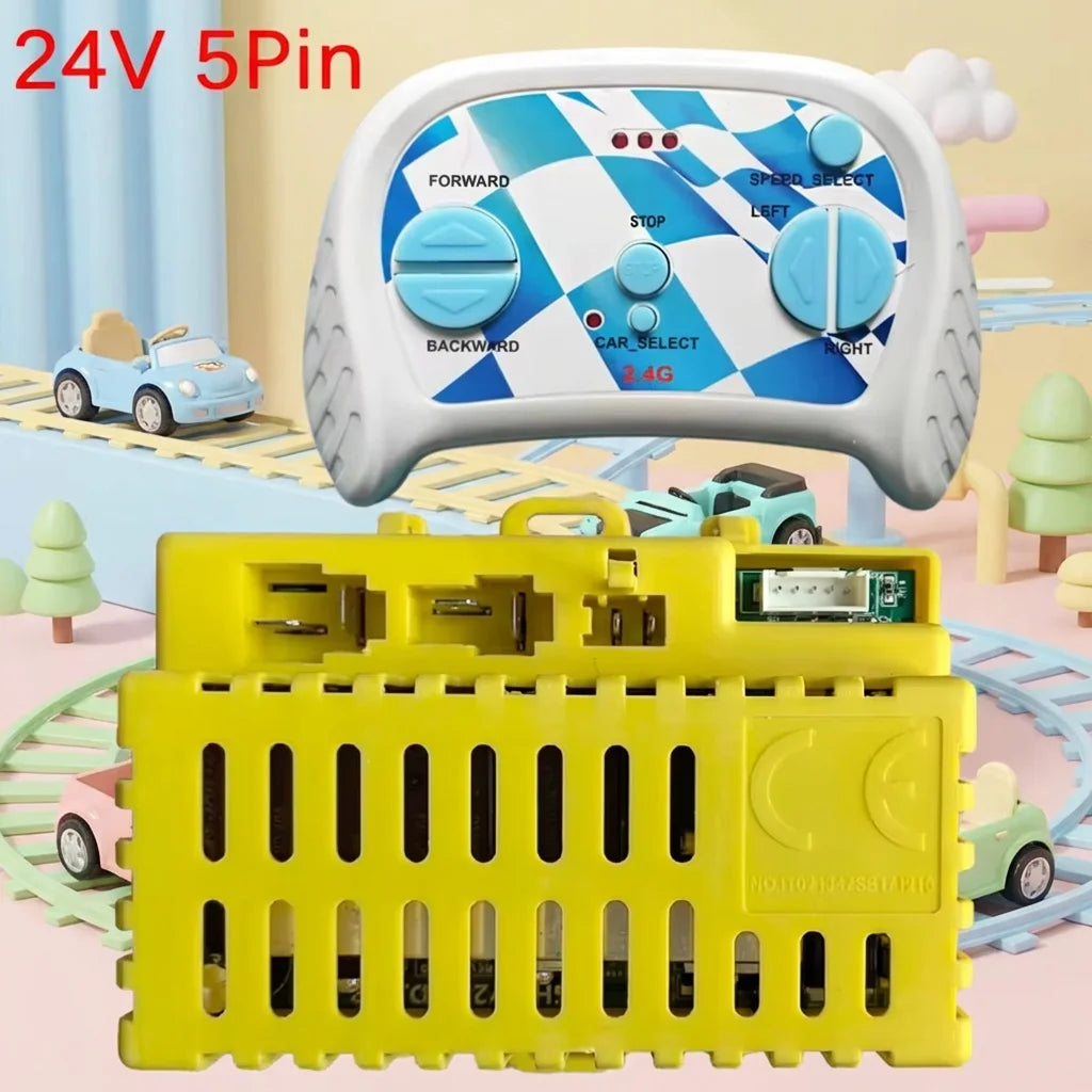 12V 40A 5Pin 7Pin DK-F650 Childrens Electric Car Control Box,Baby Ride on Car 24V High Power Bluetooth Remote Control Receiver