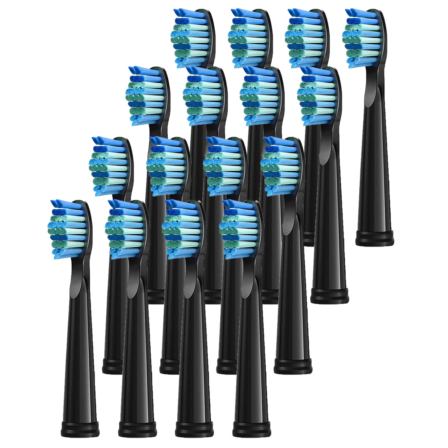 4 Pcs Electric Toothbrush Heads Compatible with Fairywill D7/D8/FW507/FW508/FW551/917/959/SG-E9 Moderately Soft Bristles Brush