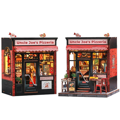 CUTEBEE Book Nook Kit 3D Wooden Puzzle DIY Bookend Insert Model Building Kit Laser Cut Precision Pieces for Home Decor Office