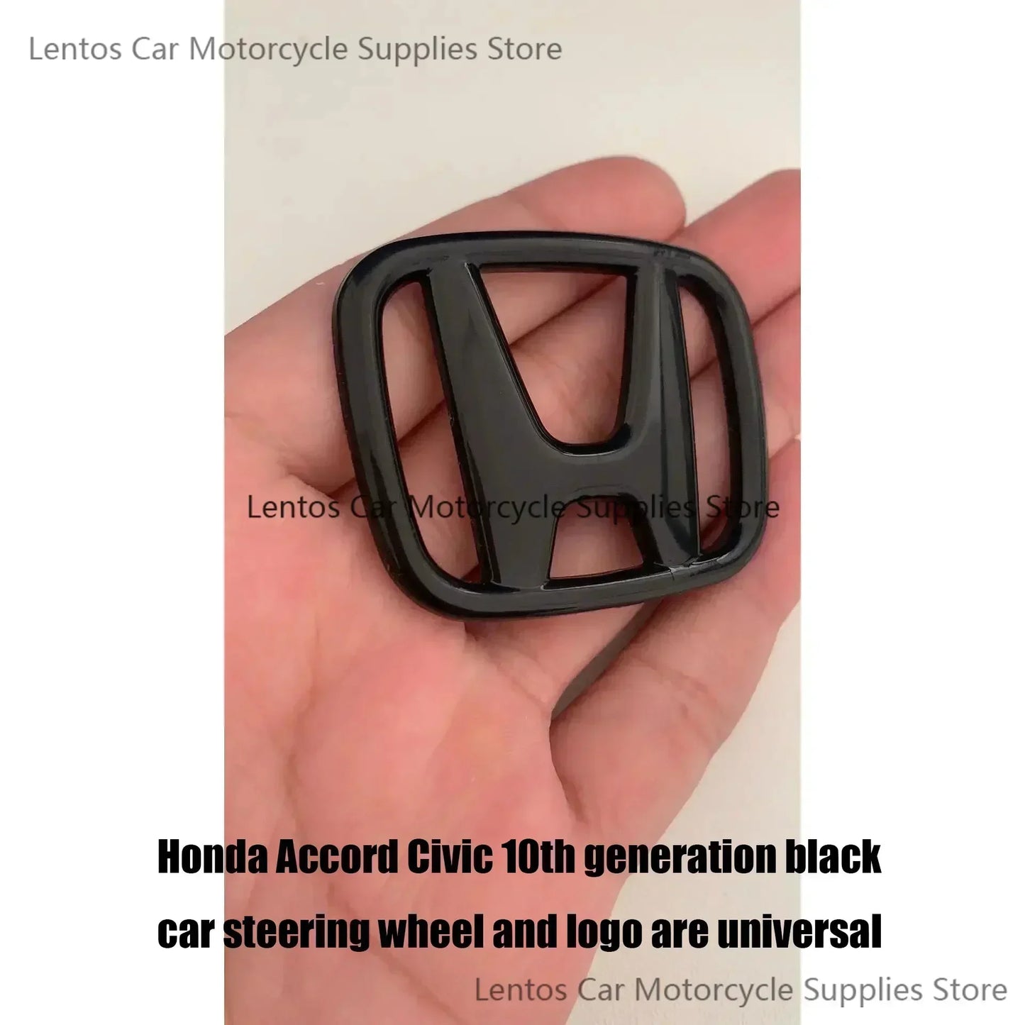 Black Red Front Rear Cover Steering Wheel Emblem Modification Sticker for Honda 10th Accord Civic Exterior Tuning Parts