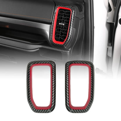 Fit for Ford Ranger 2024 2025 Interior Protection Sticker Carbon Fiber Grain Gear Shift Panel Cover Trim
