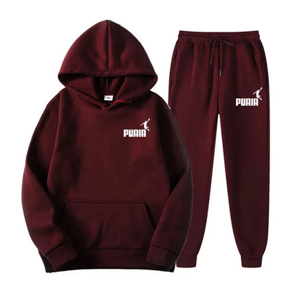 2025New Men's and Women's Hoodie Jacket Fashion Street Casual Set Autumn/Winter Brushed Sweatwear+Pants 2025 Multi Color Set