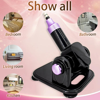 60W Automatic Sex Machine with Big Black Dildo for Women Love Machine Masturbation Pumping Gun for Couple Men Sex Toys