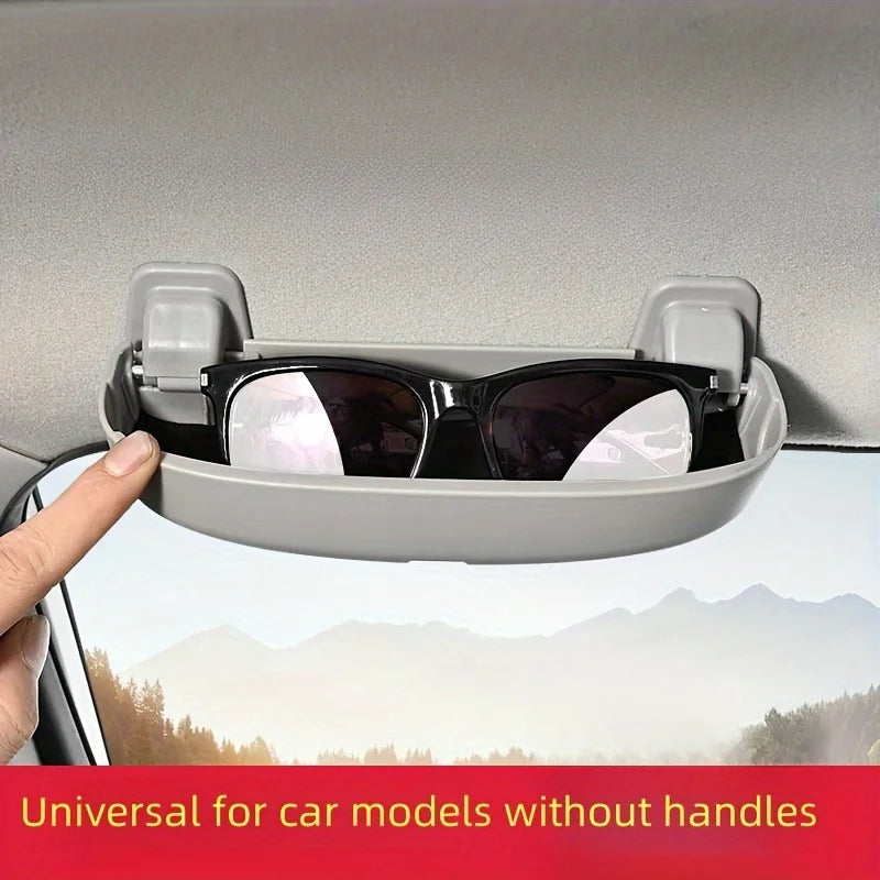Car-Mounted Glasses Case, Original Car Model Without Handle, Modified for Universal Multifunctional In-Car Storage, Non-Damaging Installation, Car Glasses Case