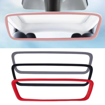 Silicone Rear View Mirror Protector Frame for Tesla Model 3 Y S X Center Console Accessories Interior Rearview Cover Rubber Case