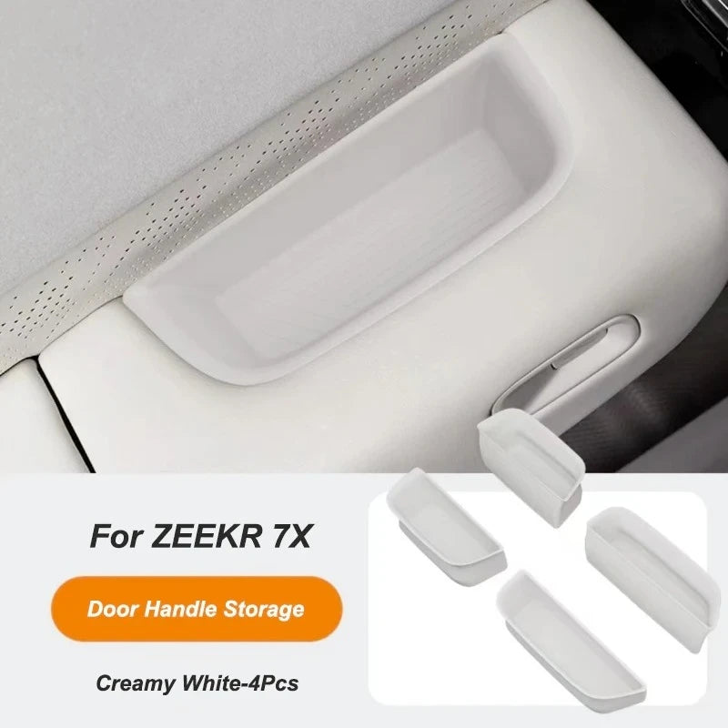 For Zeekr 7X Silicone Center Console Water Cup Frame Cover Anti-slip Wireless Charging Silicone Pad Mat Modify Accessories